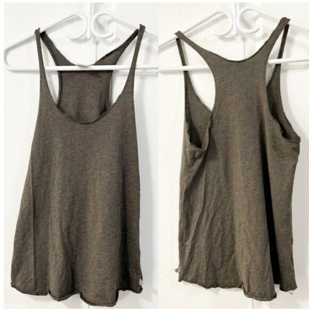 Aritzia Tank Tank Top Sleeveless Heathered Brown Size XS neutral minimalist